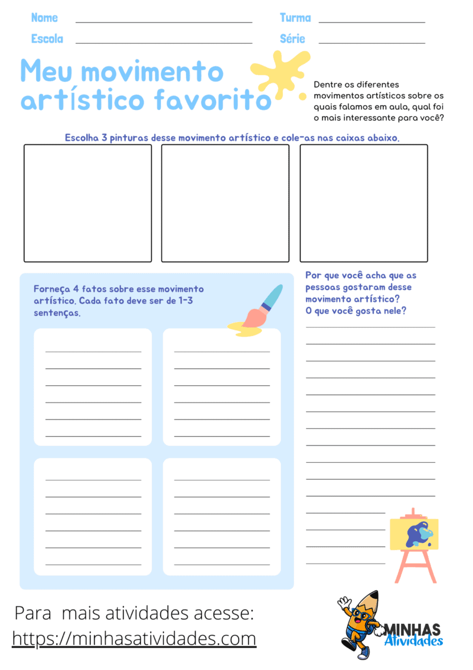 Atividades De Artes Para O Ensino Fundamental 2