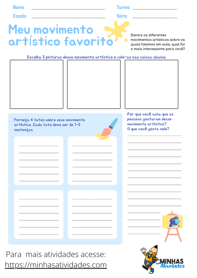 Atividades De Artes Para O Ensino Fundamental 2