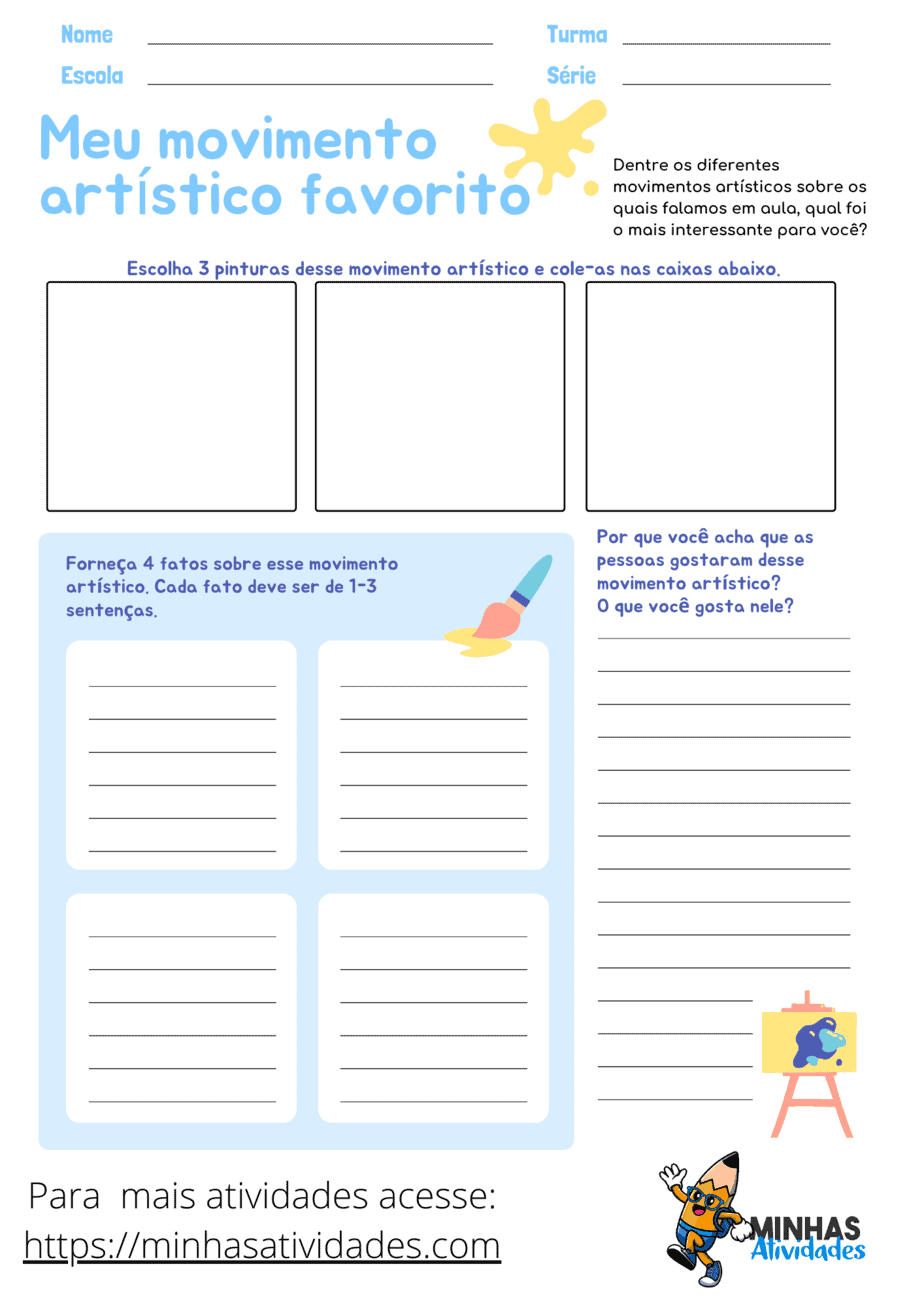 Atividades De Artes Para O Ensino Fundamental 2