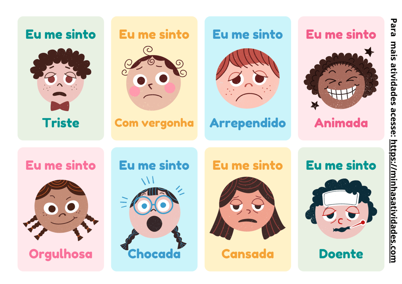Ficha Das Emoções Para Imprimir LEARNBRAZ