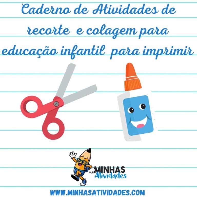 Atividades De Recorte E Colagem Para Educação Infantil Para Imprimir