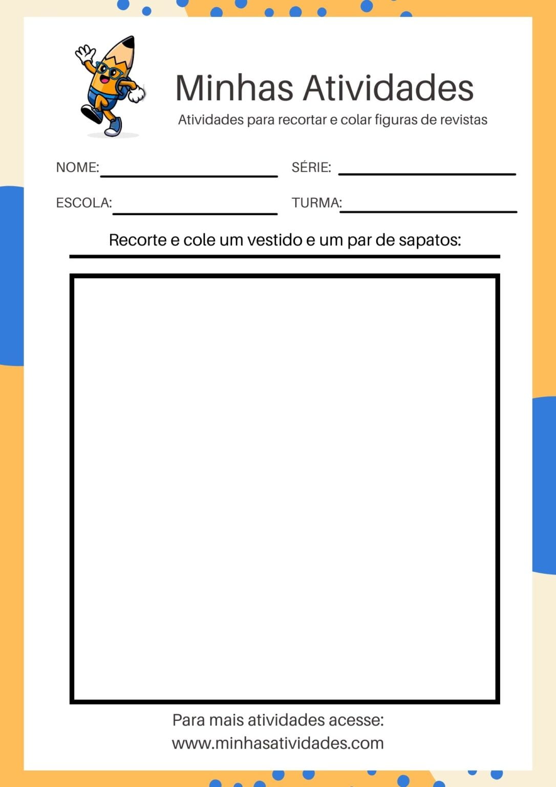 Atividades De Recorte E Colagem Para Educação Infantil Para Imprimir