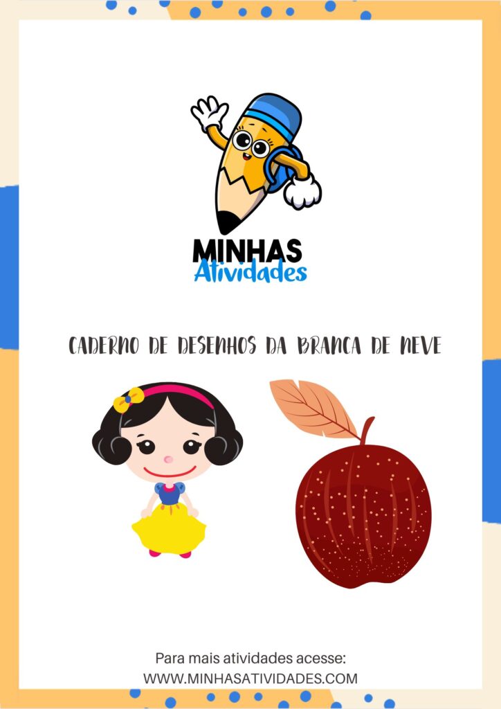 atividades para colorir da Branca de Neve