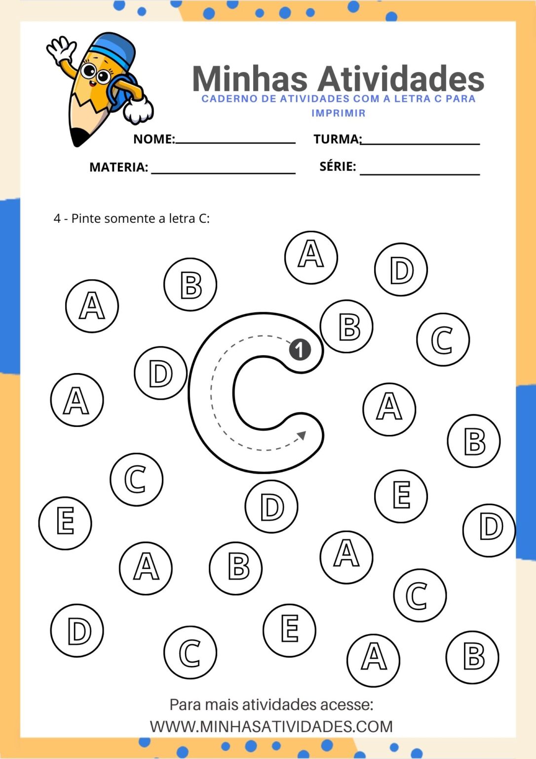 Atividades Para Aprender A Letra C