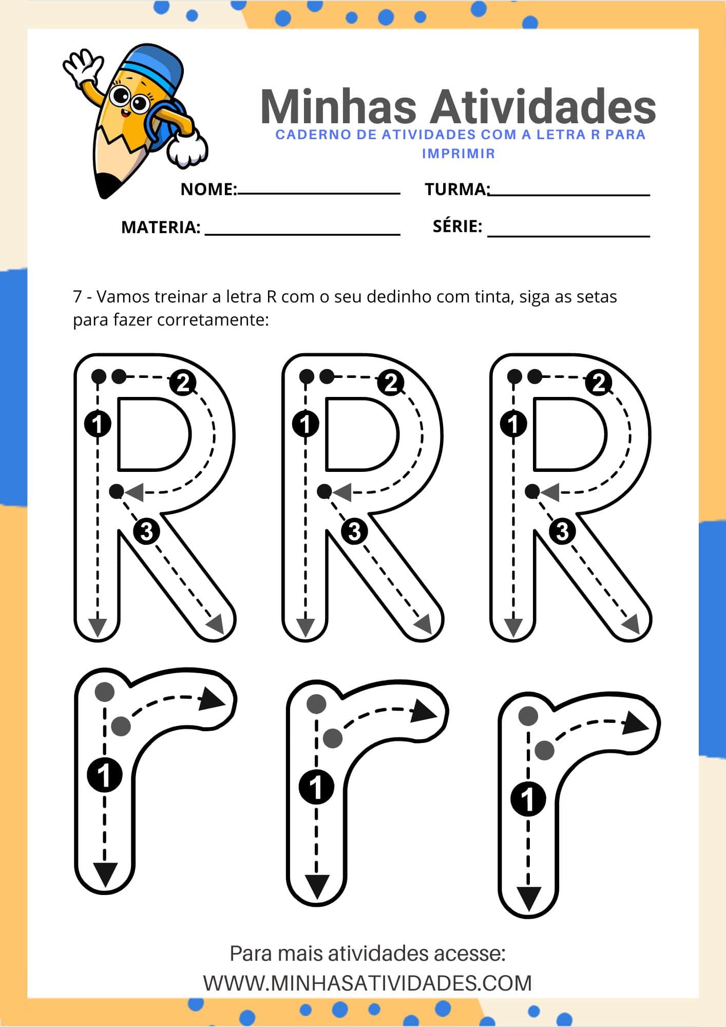 Atividades Com A Letra R Para Ensino Infantil